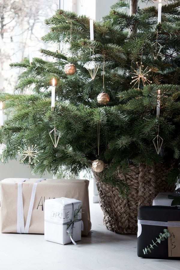 Geometric Christmas tree ornaments and Christmas Decoration